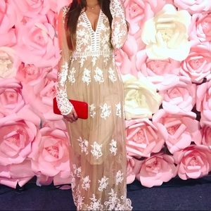 Long sleeve lace dress